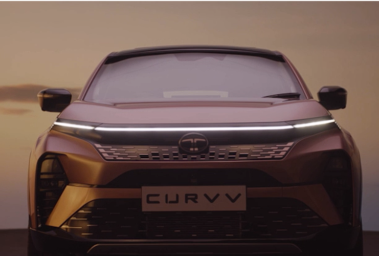 tata curvv font led light