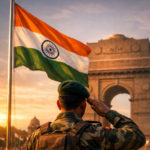 National Flag With Soldier